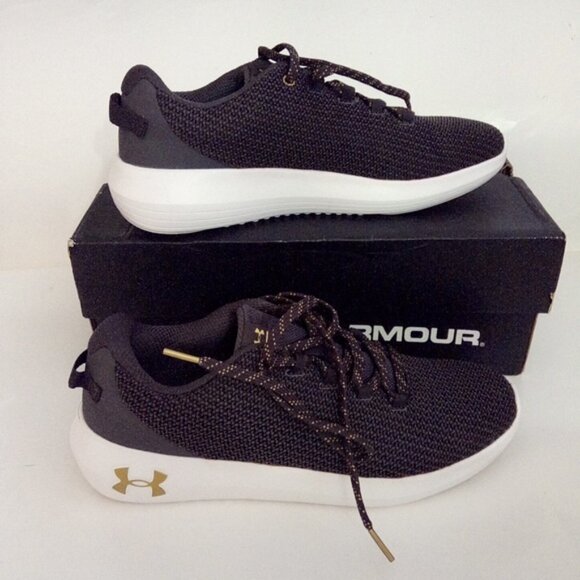 Under Armour Ripple MTL Charcoal Grey Low Top Sneakers Women Size 10 - Picture 1 of 16